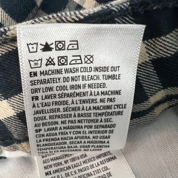 American Eagle Dark Academia Indie Chic Boho Twee Plaid Ankle Pants Womens Sz 14 - Picture 9 of 11